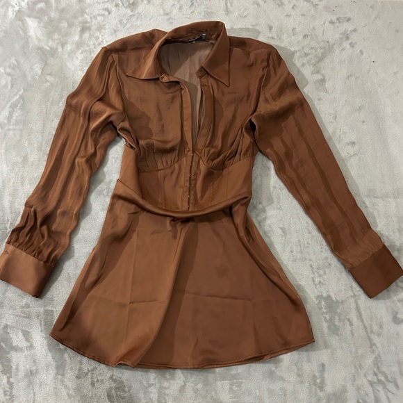 Urban outfitters phoebe corset shirt dress - Picture 9 of 11